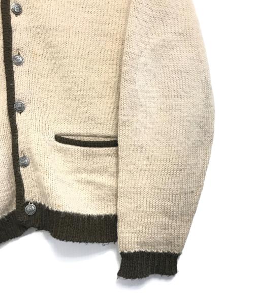 VINTAGE（ヴィンテージ）VINTAGE (ヴィンテージ) モヘア混ニットカーディガン ベージュ サイズ:Mの古着・服飾アイテム