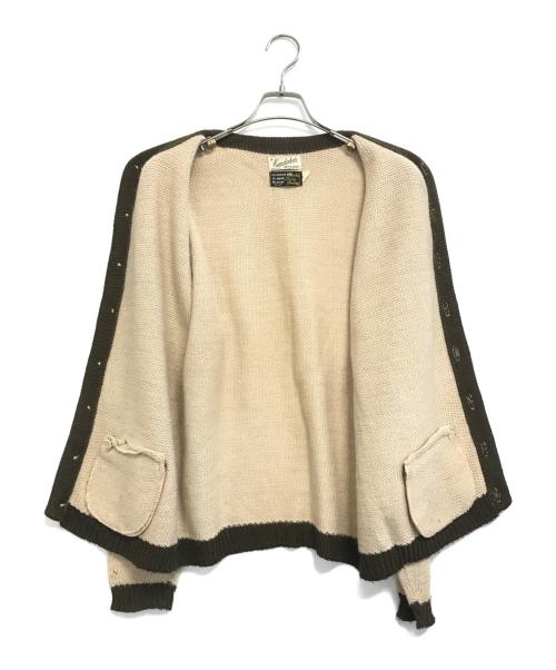 VINTAGE（ヴィンテージ）VINTAGE (ヴィンテージ) モヘア混ニットカーディガン ベージュ サイズ:Mの古着・服飾アイテム