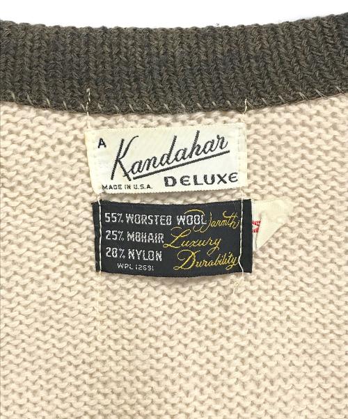 VINTAGE（ヴィンテージ）VINTAGE (ヴィンテージ) モヘア混ニットカーディガン ベージュ サイズ:Mの古着・服飾アイテム