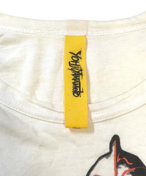 GROUND Y（グラウンドワイ）GROUND Y (グラウンドワイ) コラボL/Sプリントカットソー ホワイト サイズ:3の古着・服飾アイテム