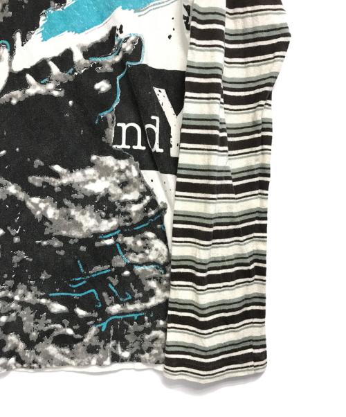 GROUND Y（グラウンドワイ）GROUND Y (グラウンドワイ) コラボプリントL/Sカットソー ホワイト サイズ:3の古着・服飾アイテム