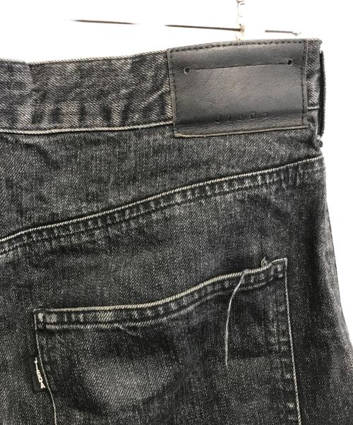 jieda（ジエダ）Jieda (ジエダ) デザイン切替ブラックデニム ブラック サイズ:1の古着・服飾アイテム
