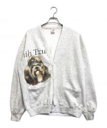 JERZEES（ジャージーズ）の古着「スウェットカーディガン」｜グレー