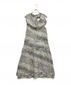 CHANELシャネル）の古着「デイジー柄ースリーブワンピース」｜ブラック