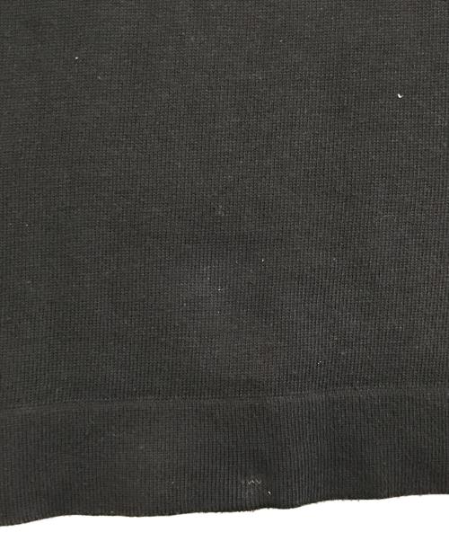 HERMES（エルメス）HERMES (エルメス) ニット切替シルクカシミヤ混ブラウス ブラック サイズ:Mの古着・服飾アイテム