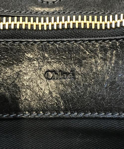 Chloe（クロエ）Chloe (クロエ) バテントレザーハンドバッグ ブラックの古着・服飾アイテム