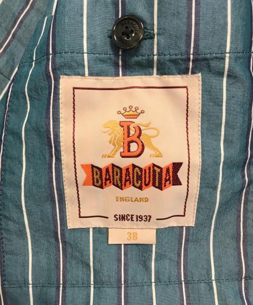BARACUTA（バラクータ）BARACUTA (バラクータ) G4 ストライプショートブルゾン ブルー サイズ:38 未使用品の古着・服飾アイテム