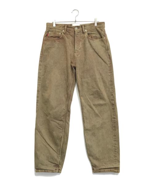 WHIMSY（ウィムジー）WHIMSY (ウィムジー) ワイドデニムパンツ カーキ サイズ:Lの古着・服飾アイテム