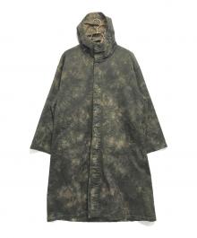 rebear by johnbull（リベアバイジョンブル）の古着「ムラ染めフーデッドコート」｜ブラウン
