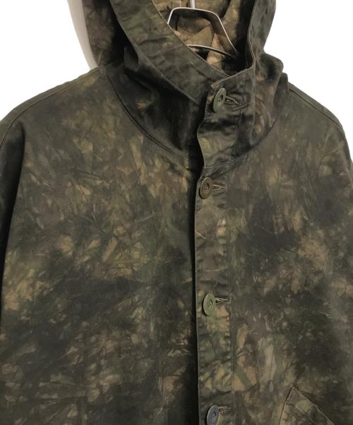 rebear by johnbull（リベアバイジョンブル）rebear by johnbull (リベアバイジョンブル) ムラ染めフーデッドコート ブラウン サイズ:Fの古着・服飾アイテム