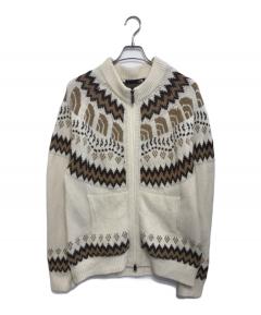 中古・古着通販】COGNOMEN (コグノーメン) THREE-TONE KNIT PULLOVER
