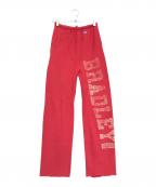 Championチャンピオン）の古着「リバースウィーブスウェットパンツ」｜レッド