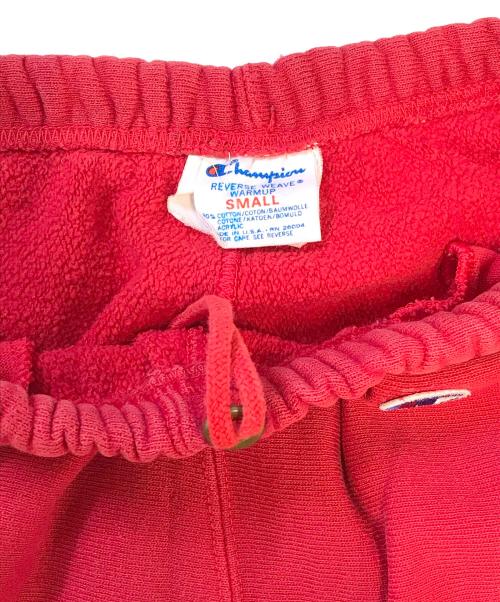 Champion（チャンピオン）Champion (チャンピオン) リバースウィーブスウェットパンツ レッド サイズ:SMALLの古着・服飾アイテム