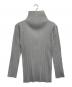 ISSEY MIYAKE (イッセイミヤケ) ハイネックプリーツカットソー グレー サイズ:M：20000円