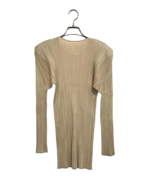 PLEATS PLEASE（プリーツプリーズ）PLEATS PLEASE (プリーツプリーズ) プリーツカットソー イエロー サイズ:4の古着・服飾アイテム