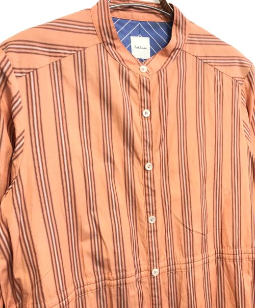 PAUL SMITH（ポールスミス）PAUL SMITH (ポールスミス) スタンドカラー シャツワンピース ベージュ サイズ:40の古着・服飾アイテム