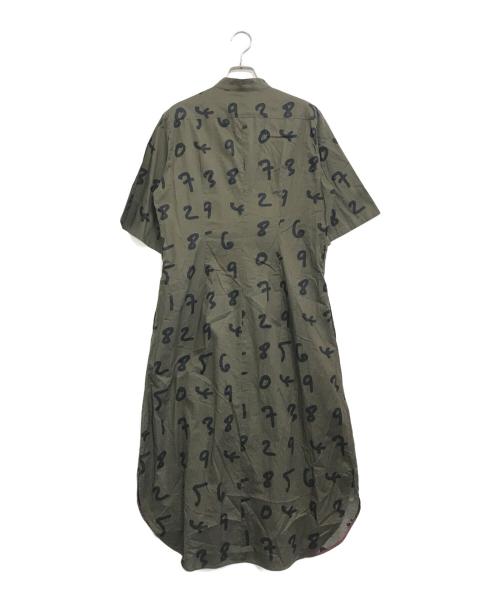 PAUL SMITH（ポールスミス）PAUL SMITH (ポールスミス) 総柄シャツワンピース オリーブ サイズ:40の古着・服飾アイテム