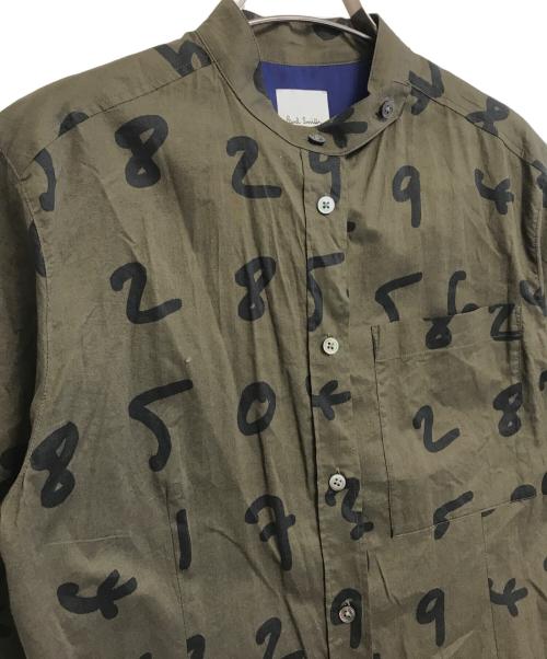 PAUL SMITH（ポールスミス）PAUL SMITH (ポールスミス) 総柄シャツワンピース オリーブ サイズ:40の古着・服飾アイテム