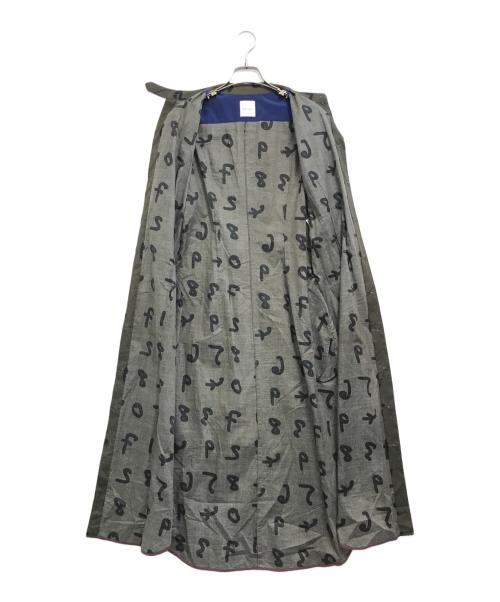 PAUL SMITH（ポールスミス）PAUL SMITH (ポールスミス) 総柄シャツワンピース オリーブ サイズ:40の古着・服飾アイテム