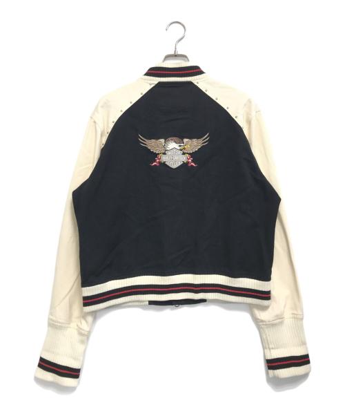 HARLEY-DAVIDSON（ハーレーダビッドソン）HARLEY-DAVIDSON (ハーレーダビッドソン) ジップアップジャケット ブラック サイズ:XLの古着・服飾アイテム