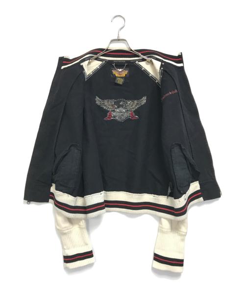 HARLEY-DAVIDSON（ハーレーダビッドソン）HARLEY-DAVIDSON (ハーレーダビッドソン) ジップアップジャケット ブラック サイズ:XLの古着・服飾アイテム