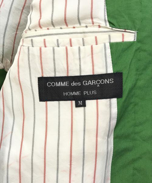 COMME des GARCONS HOMME PLUS（コムデギャルソンオムプリュス）COMME des GARCONS HOMME PLUS (コムデギャルソンオムプリュス) テーラードジャケット グリーン サイズ:Mの古着・服飾アイテム