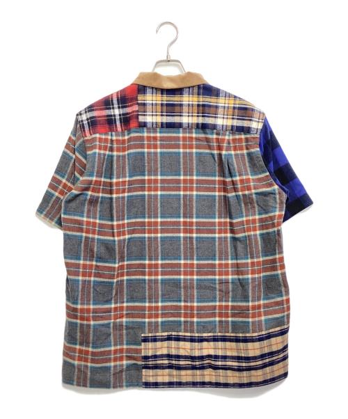 sacai（サカイ）sacai (サカイ) 半袖切替チェックシャツ マルチカラー サイズ:1の古着・服飾アイテム