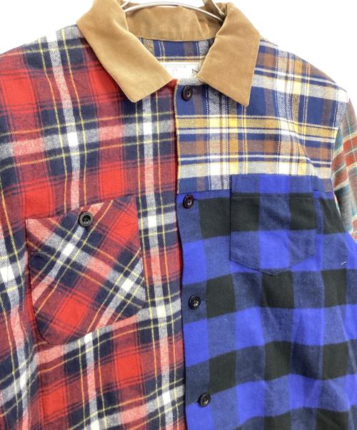sacai（サカイ）sacai (サカイ) 半袖切替チェックシャツ マルチカラー サイズ:1の古着・服飾アイテム