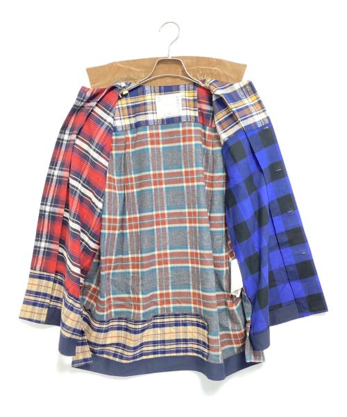 sacai（サカイ）sacai (サカイ) 半袖切替チェックシャツ マルチカラー サイズ:1の古着・服飾アイテム