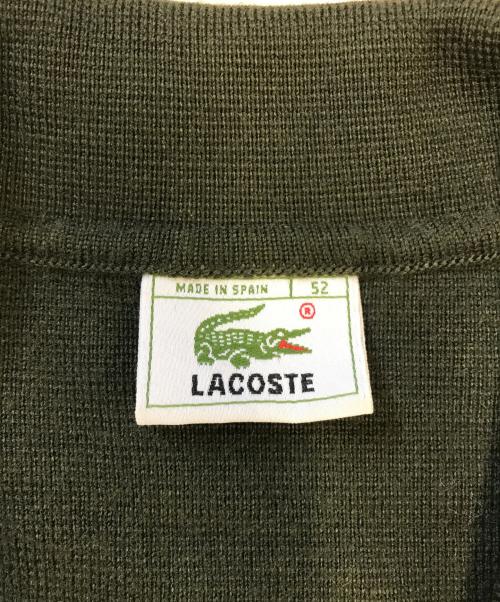 LACOSTE（ラコステ）LACOSTE (ラコステ) ニットカーディガン オリーブ サイズ:52の古着・服飾アイテム