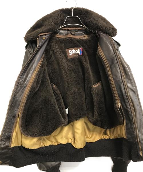 Schott（ショット）Schott (ショット) Ｇ-1レザージャケット ブラウン サイズ:42の古着・服飾アイテム