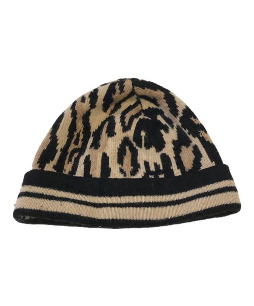 LOUIS VUITTON（ルイ ヴィトン）LOUIS VUITTON (ルイ ヴィトン) ラインストーン ニット帽 ブラック×ベージュ サイズ:表記なしの古着・服飾アイテム