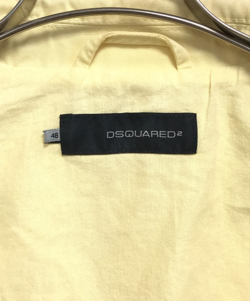 DSQUARED2（ディースクエアード）DSQUARED2 (ディースクエアード) バックジップコットンジャケット イエロー サイズ:48の古着・服飾アイテム