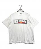 アニメ―ションTシャツアニメ―ションTシャツ）の古着「90s SESAME STREET(セサミストリート)両面プリントアニメーションTシャツ」｜ホワイト