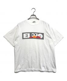 アニメ―ションTシャツ（アニメ―ションTシャツ）の古着「90s SESAME STREET(セサミストリート)両面プリントアニメーションTシャツ」｜ホワイト