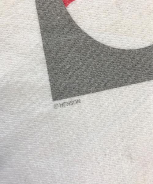 アニメ―ションTシャツ（アニメ―ションTシャツ）アニメ―ションTシャツ (アニメ―ションTシャツ) 90s SESAME STREET(セサミストリート)両面プリントアニメーションTシャツ ホワイト サイズ:表記なしの古着・服飾アイテム