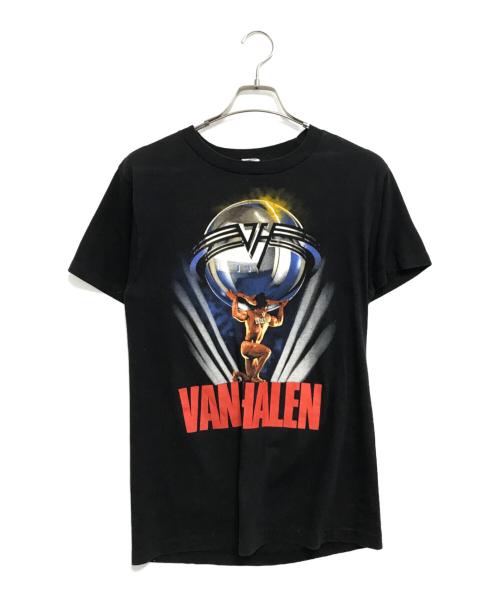 バンドTシャツ（バンドTシャツ）バンドTシャツ (バンドTシャツ) 80s VAN HALEN(ヴァン・ヘイレン) バンドＴシャツ ブラック サイズ:Lの古着・服飾アイテム