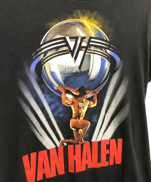 バンドTシャツ（バンドTシャツ）バンドTシャツ (バンドTシャツ) 80s VAN HALEN(ヴァン・ヘイレン) バンドＴシャツ ブラック サイズ:Lの古着・服飾アイテム