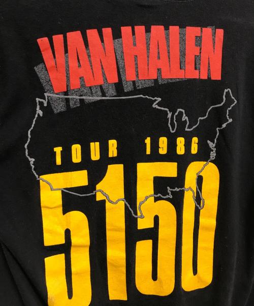 バンドTシャツ（バンドTシャツ）バンドTシャツ (バンドTシャツ) 80s VAN HALEN(ヴァン・ヘイレン) バンドＴシャツ ブラック サイズ:Lの古着・服飾アイテム