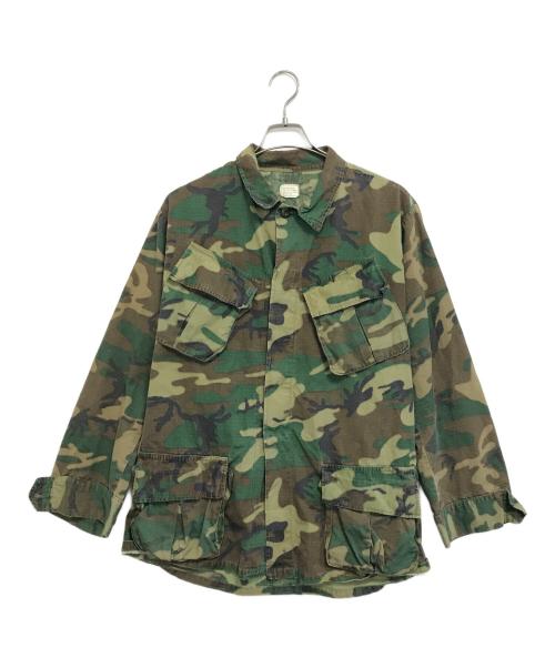 VINTAGE MILITARY（ヴィンテージ ミリタリー）VINTAGE MILITARY (ヴィンテージ ミリタリー) ジャングルファティーグジャケット グリーン サイズ:M-Rの古着・服飾アイテム