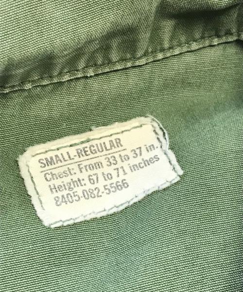 VINTAGE MILITARY（ヴィンテージ ミリタリー）VINTAGE MILITARY (ヴィンテージ ミリタリー) US ARMY ジャングルファティーグジャケット グリーン サイズ:SMALL-REGULARの古着・服飾アイテム