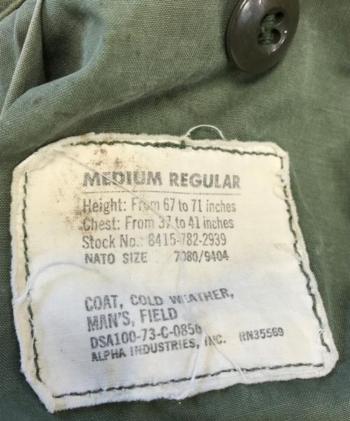 VINTAGE MILITARY（ヴィンテージ ミリタリー）VINTAGE MILITARY (ヴィンテージ ミリタリー) US ARMY Ｍ-65フィールドジャケット オリーブ サイズ:MEDIUM-REGULARの古着・服飾アイテム