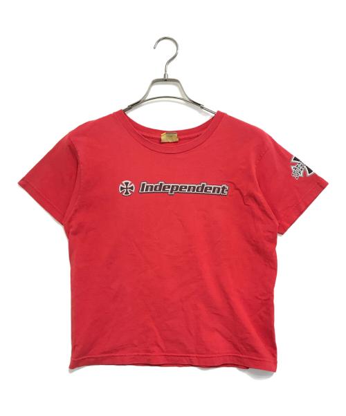 INDEPENDENT（インディペンデント）INDEPENDENT (インディペンデント) Tシャツ レッド サイズ:Lの古着・服飾アイテム
