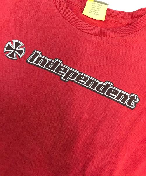 INDEPENDENT（インディペンデント）INDEPENDENT (インディペンデント) Tシャツ レッド サイズ:Lの古着・服飾アイテム