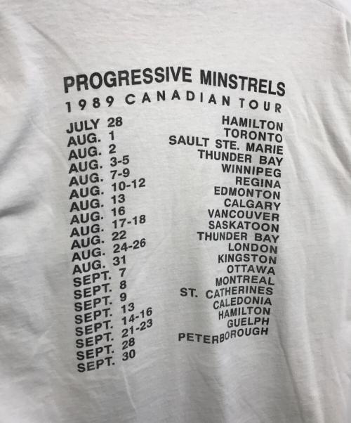 バンドTシャツ（バンドTシャツ）バンドTシャツ (バンドTシャツ) 80s PROGRESSIVE MINSTRELS(プログレッシブ・ミンストレル) バンドバンドtシャツ ホワイト サイズ:XLの古着・服飾アイテム