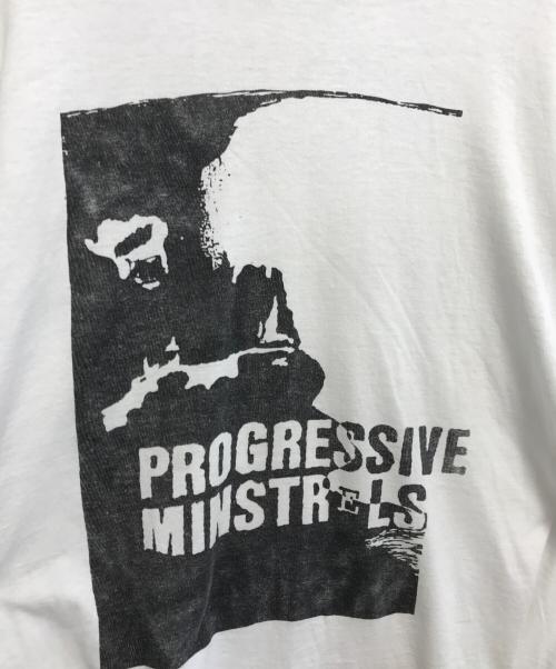バンドTシャツ（バンドTシャツ）バンドTシャツ (バンドTシャツ) 80s PROGRESSIVE MINSTRELS(プログレッシブ・ミンストレル) バンドバンドtシャツ ホワイト サイズ:XLの古着・服飾アイテム