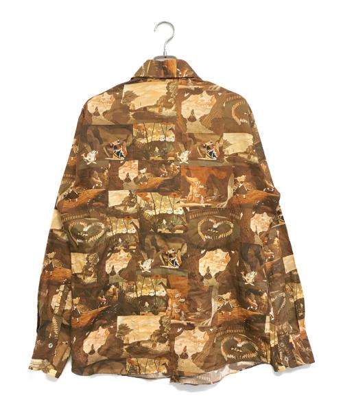 VINTAGE（ヴィンテージ）VINTAGE (ヴィンテージ) 総柄シャツ ブラウン サイズ:不明の古着・服飾アイテム