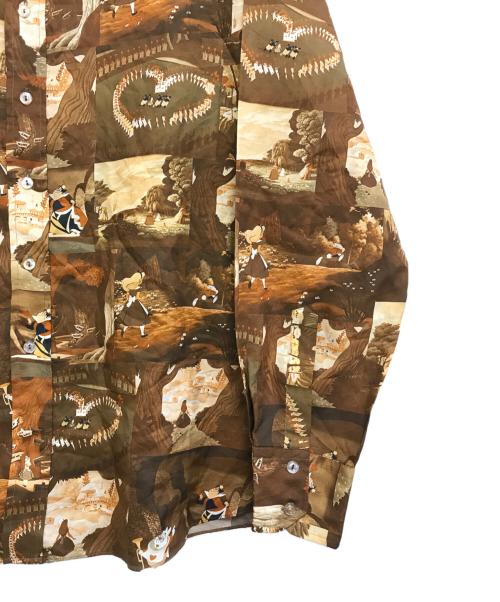 VINTAGE（ヴィンテージ）VINTAGE (ヴィンテージ) 総柄シャツ ブラウン サイズ:不明の古着・服飾アイテム