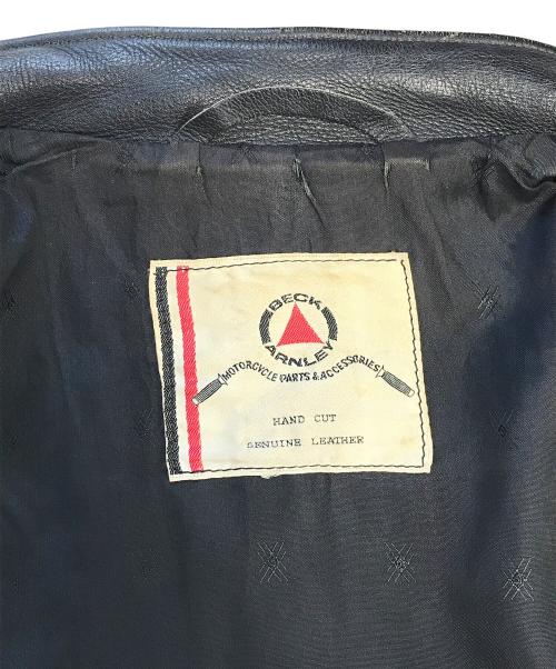 BECK ARNLEY（ベック）BECK ARNLEY (ベック) レザージャケット ブラック サイズ:不明の古着・服飾アイテム