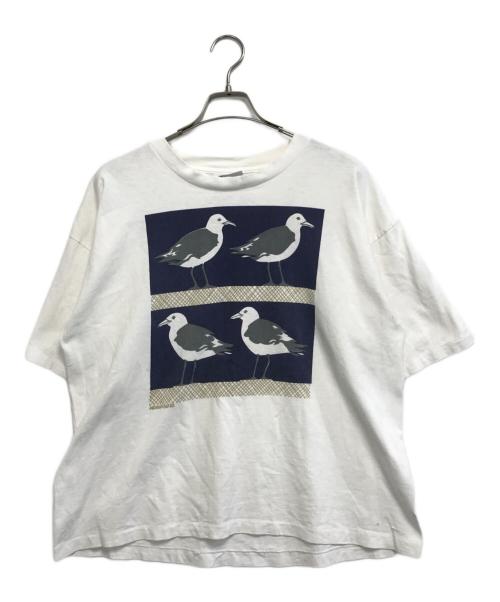 MICHIGAN RAG（ミシガンラグ）MICHIGAN RAG (ミシガンラグ) プリントTシャツ ホワイト サイズ:表記なしの古着・服飾アイテム